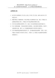 华融公司董事会品牌管理主管岗位说明书