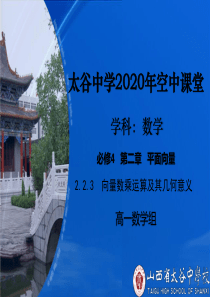 2.2.3--向量数乘运算及其几何意义