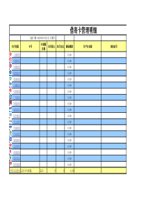 专业信用卡管理表