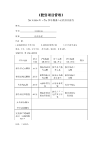 祝波11120288并购项目管理计划