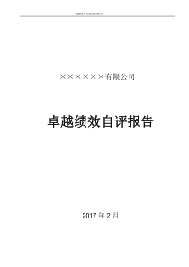 卓越绩效自评报告-4-6测量-分析和评价