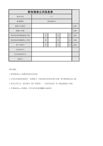 民间非营利组织会计制度财务报表模版