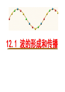 12.1波的形成与传播课件