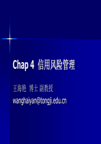 chap4信用风险管理