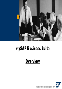 1.0  mySAP Business Suite Overview