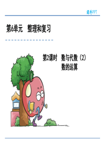 人教版六年级数学下册课件ppt-第6单元-6.2数与代数(2)数的运算