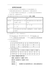 中考化学式与化合价复习题精编