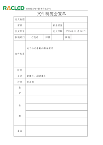 文件制度会签单(模板)