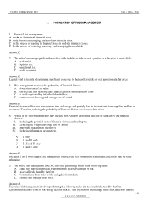 FRM一级_风险管理基础_定量分析答案(★★)