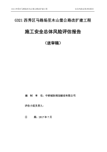 G321安全风险总体评估报告