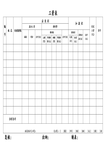 培训机构工资表