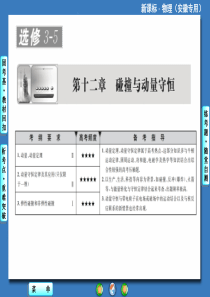 【课堂新坐标】2014届高考物理(人教版)一轮复习课件12-1 动量定理 动量守恒定律(共28张PP