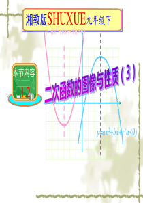 1.2二次函数的图象与性质(第3课时)课件(共9张ppt)