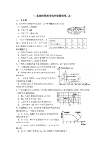 4.物质转变和能量转化(1)