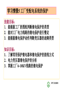 工厂供电技术学习情景5 工厂变配电系统的保护