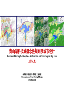 青山湖科技城概念性规划及城市设计