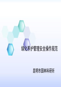 绿化安全作业培训