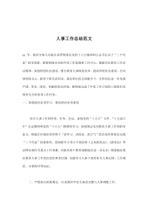 人事工作总结范文(doc7)(1)