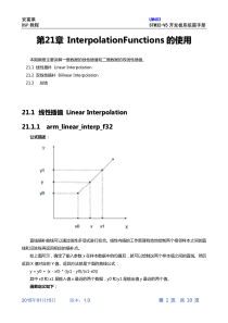 第21章ARM官方DSP库的InterpolationFunctions的使用