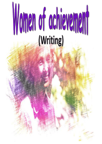 人教版高中英语Book-4-Unit-1-Women-of-achievement-writing-