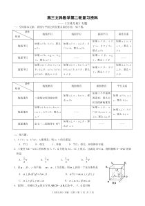 《立体几何》专题(文科)