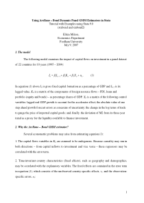 Stata-动态面板-GMM(xtabond2)--操作英文案例