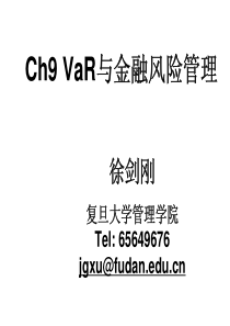 VaR与金融风险管理1(1)