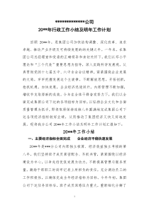 分公司工作总结与明年计划