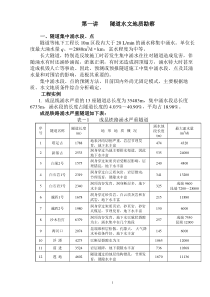 隧道水文地质