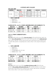 大学英语四六级新题型听力考试说明及新题型听力样题