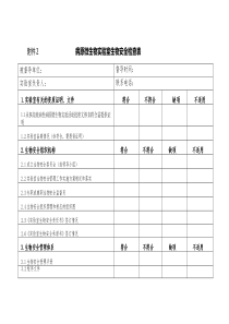 病原微生物室生物安全检查表