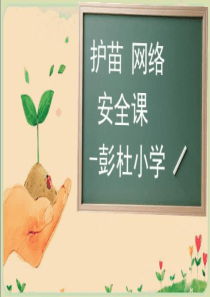 彭杜小学《护苗·网络安全课》PPT