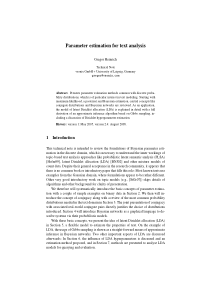 Parameter estimation for text analysis