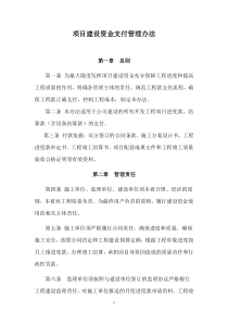 《项目建设资金支付管理办法》