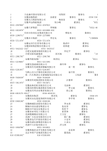 民营企业董事长名单