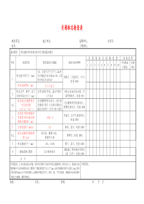 交通安全设施检查表