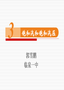 人教版高二物理选修3-3第九章9.3-饱和汽和饱和汽压课件(共20张PPT)