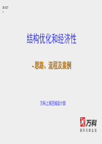 85万科结构优化和经济性(思路、流程