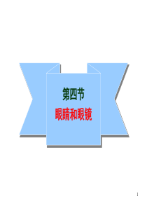 2012新人教版初中物理课件_四__眼睛和眼镜(1)