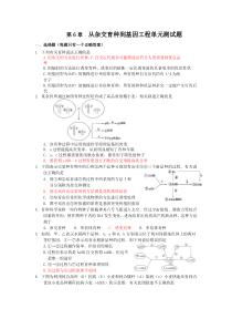 第6章--从杂交育种到基因工程单元测试题