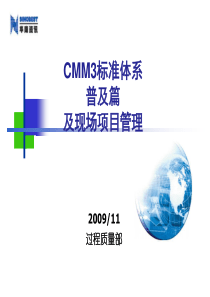 CMM3标准体系项目管理人员