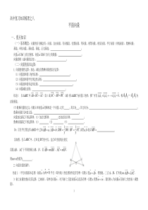 平面向量专题复习知识-0梳理