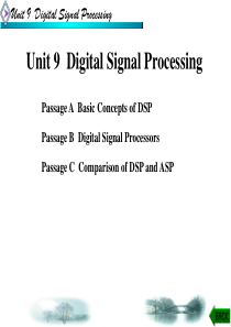 电子信息类专业英语Unit-9--Digital-Signal-Processing