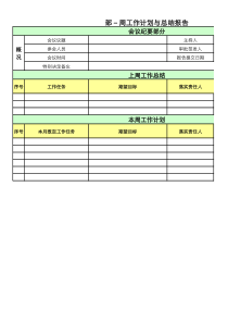 地区高级经理周工作计划与总结(参考模板)