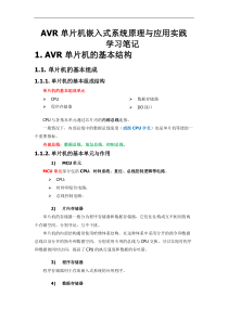 AVR单片机嵌入式系统原理与应用实践——学习笔记