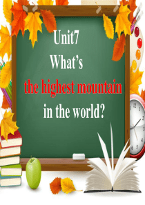 unit7-Whats-the-highest-mountain-in-the-world