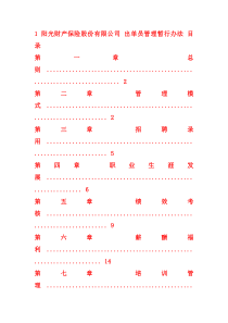 阳光财产保险股份有限公司-出单员管理暂行办法