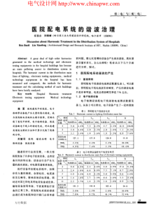 医院谐波治理