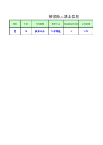 金瑞人生简易计划书