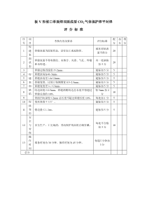 CO2平焊评分标准